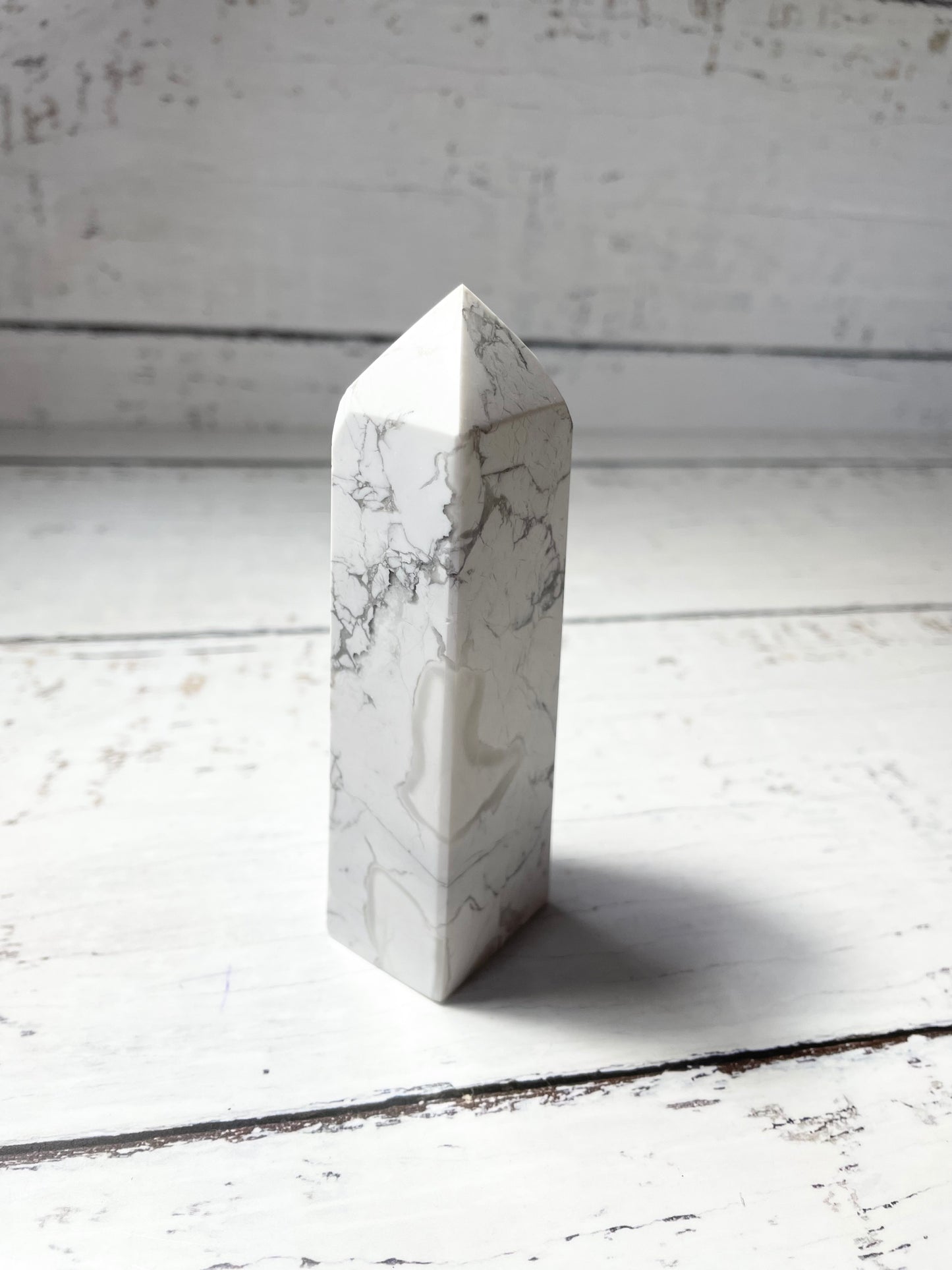 White Howlite Obelisk