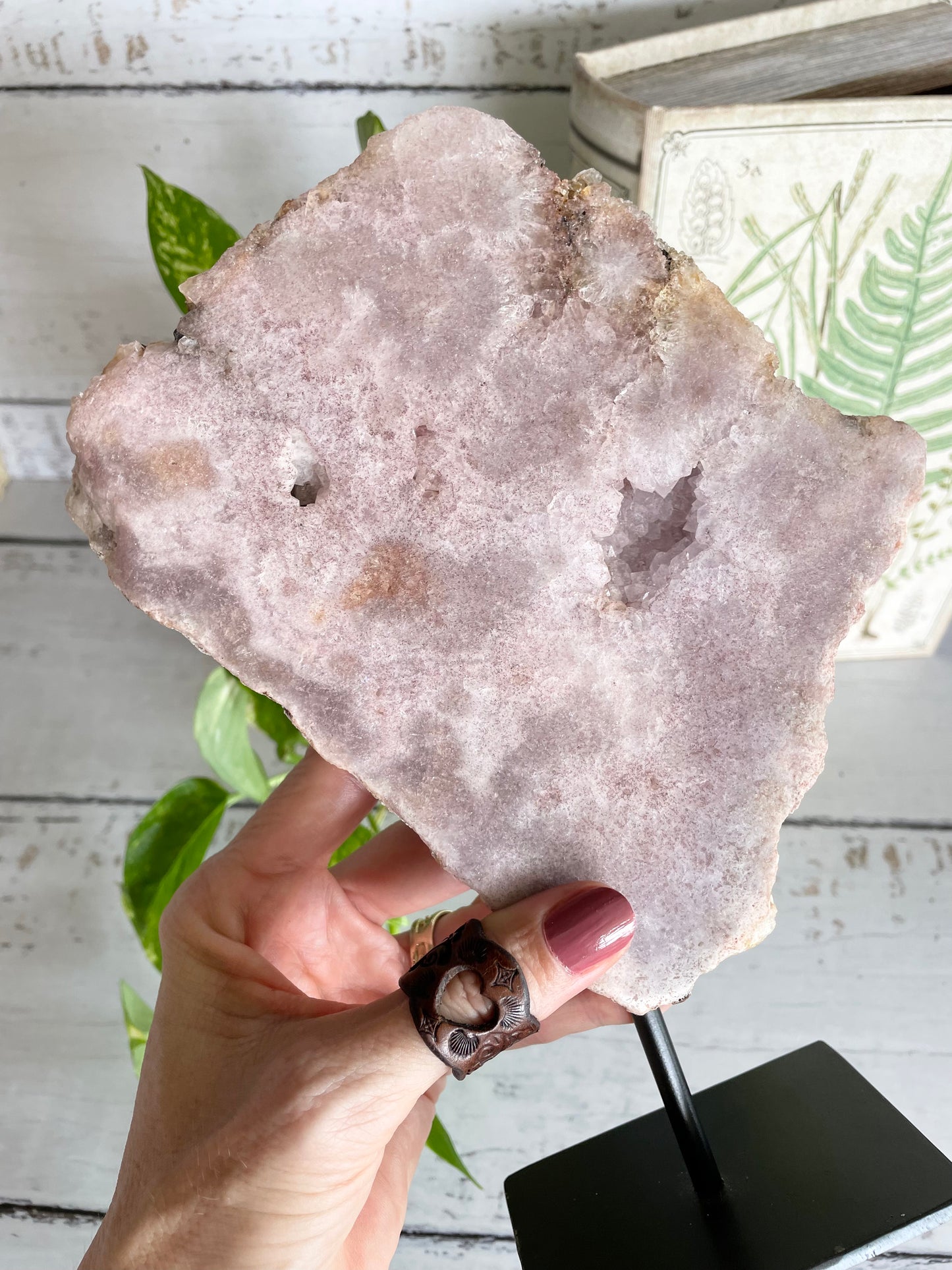 Pink Amethyst On Stand ~ 1kgs