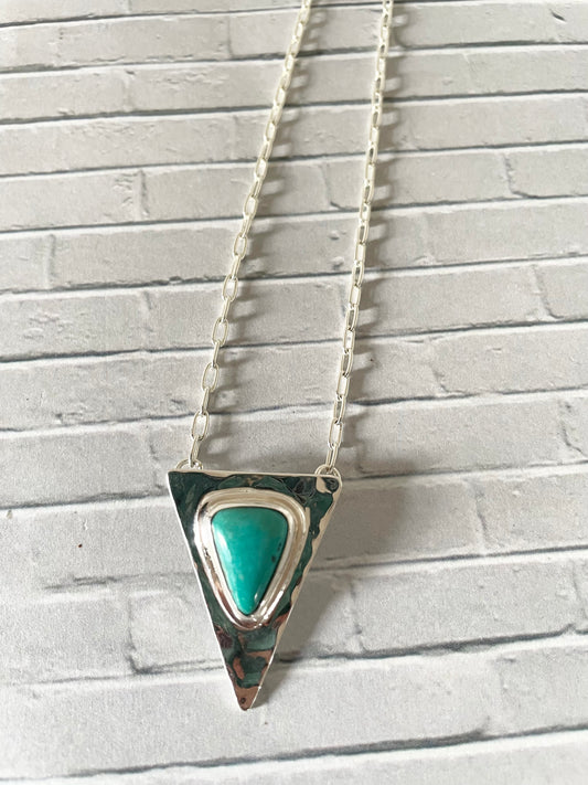 Arizona Turquoise Silver Necklace
