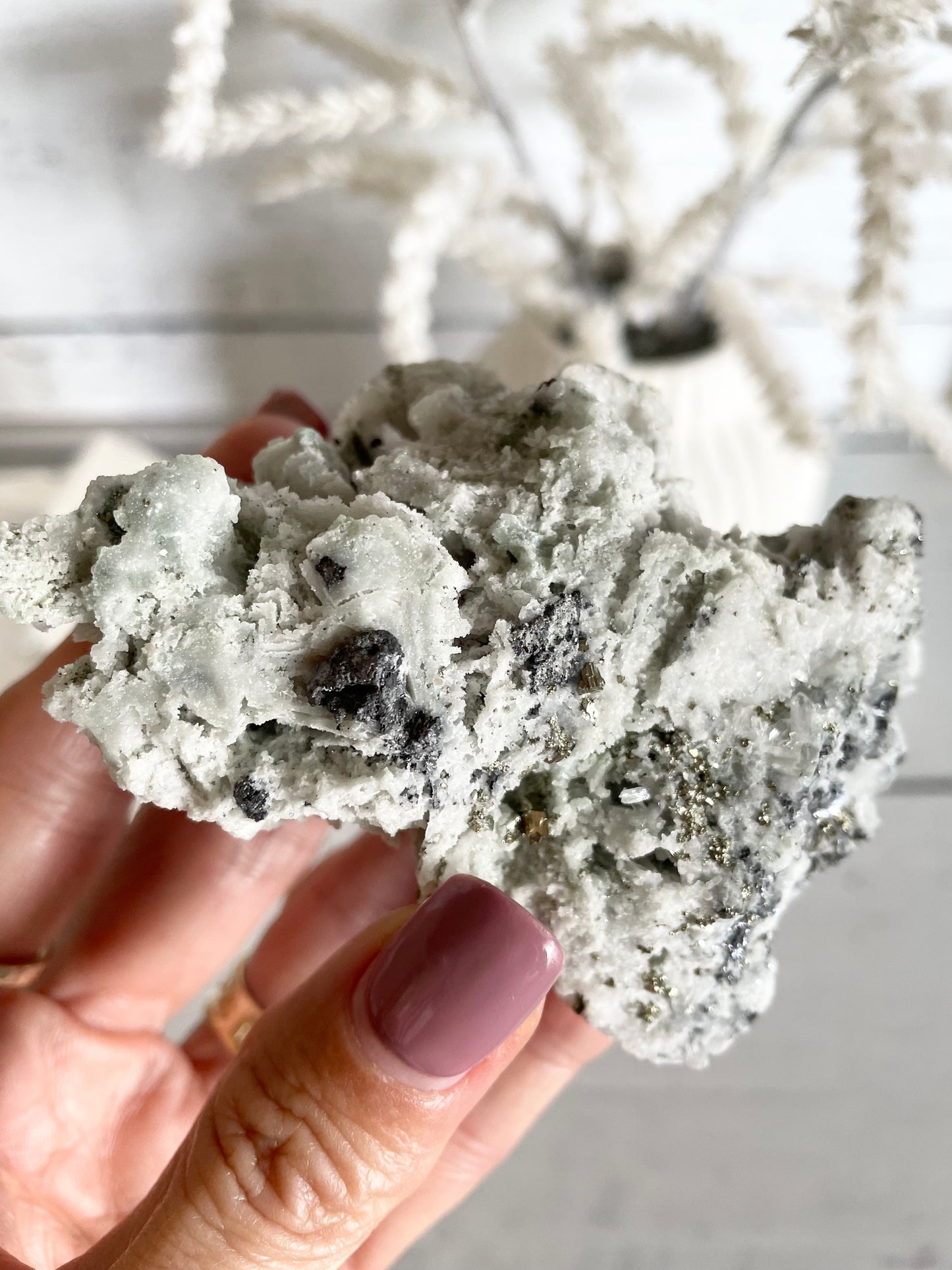 Quartz Pyrite Cluster