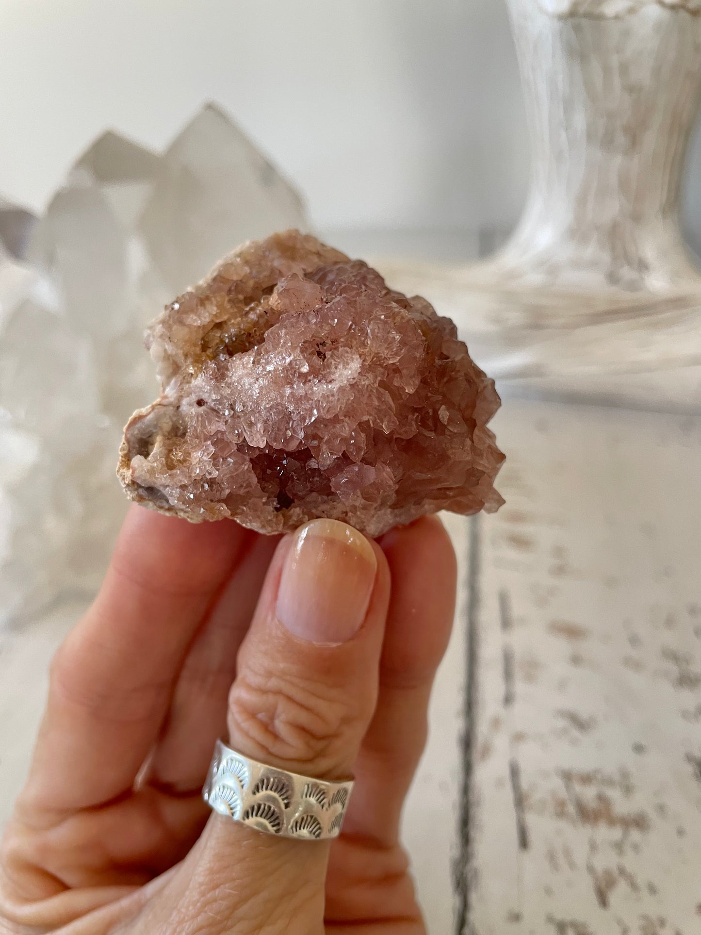 Pink Amethyst Cluster