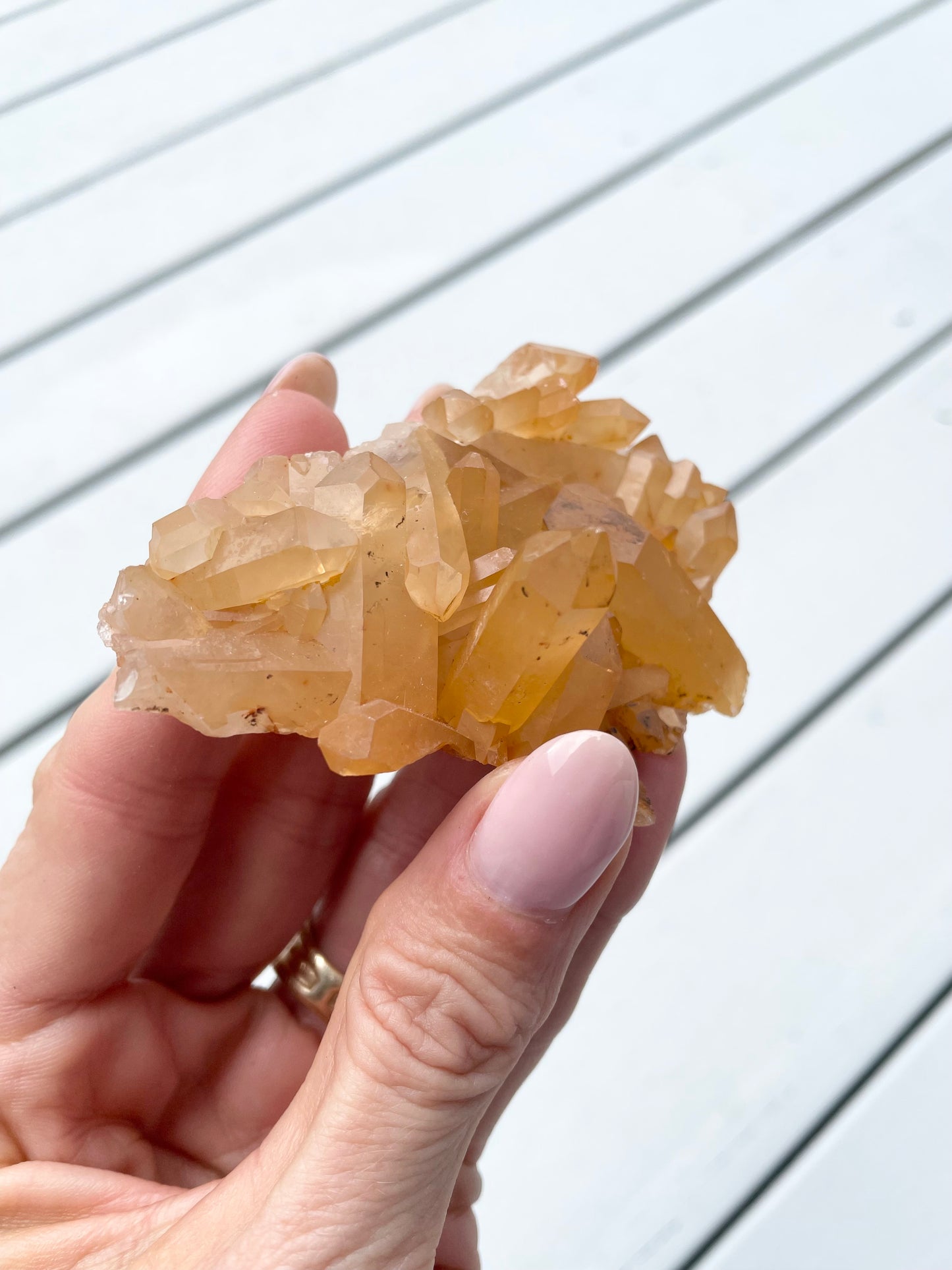 Tangerine Quartz Cluster