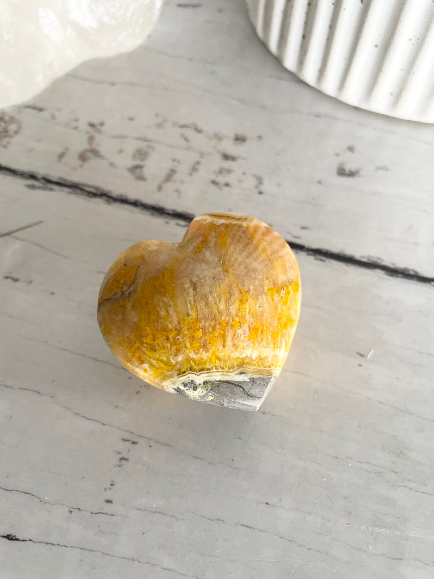 Bumble Bee Jasper Heart