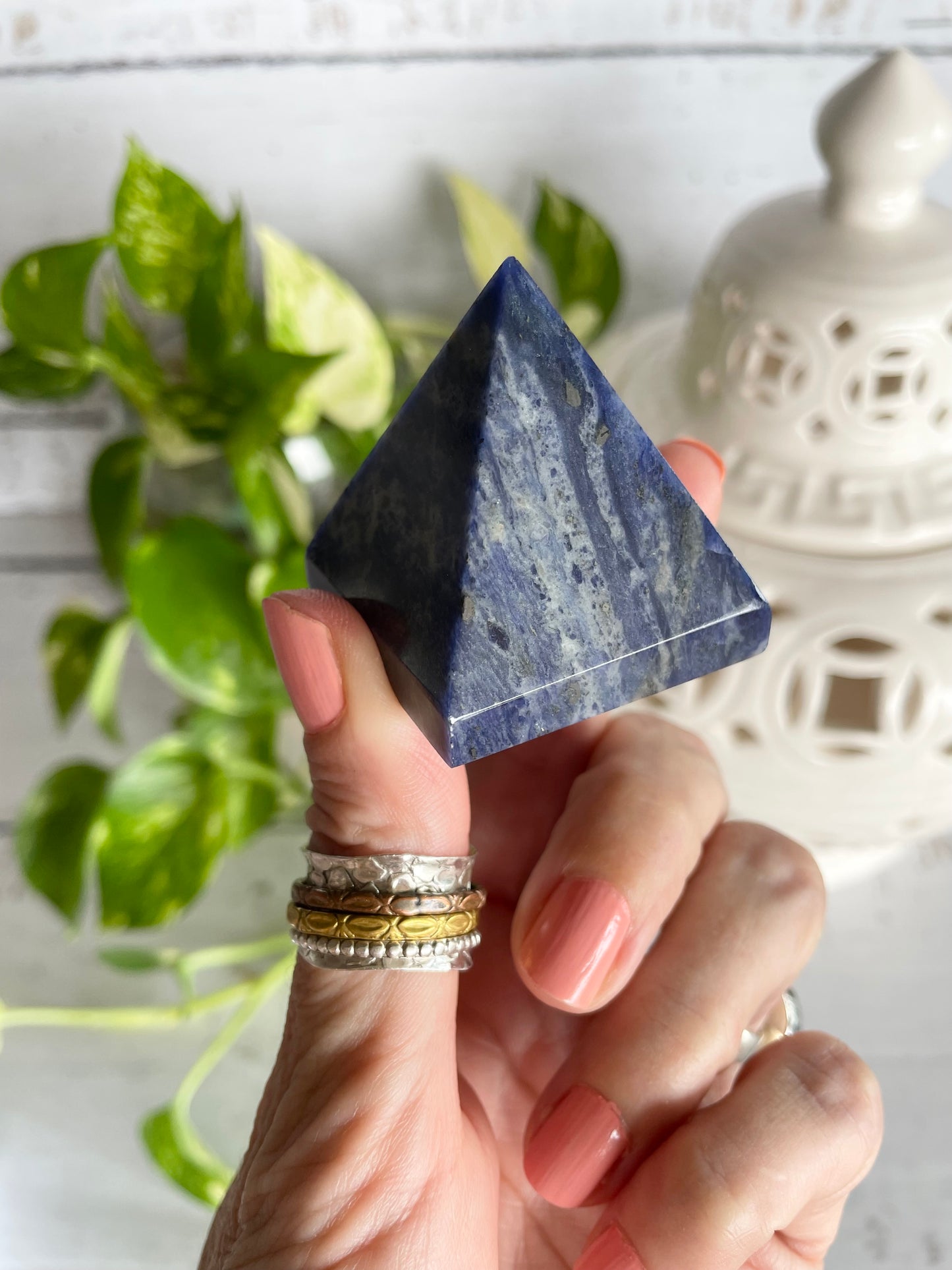 Sodalite Pyramid