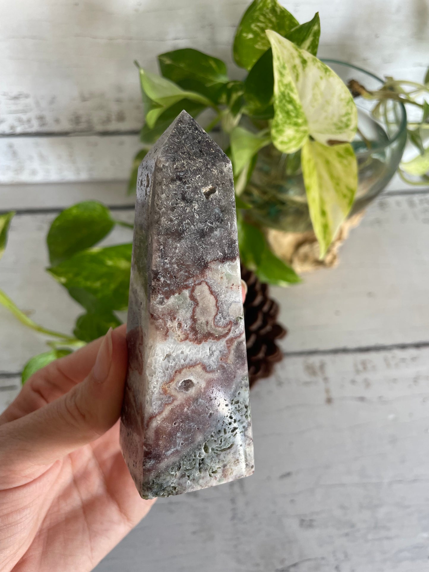 Pink Jasper Obelisk