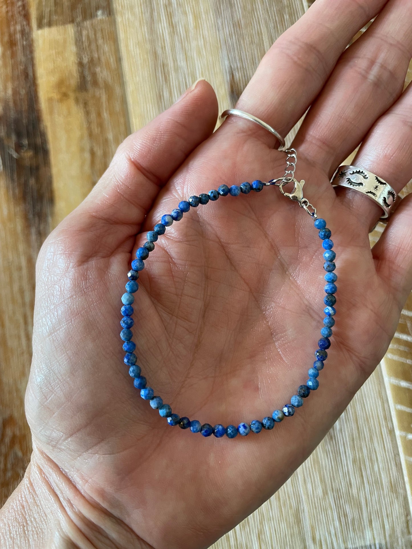 Faceted Bracelet ~ Lapis Lazuli