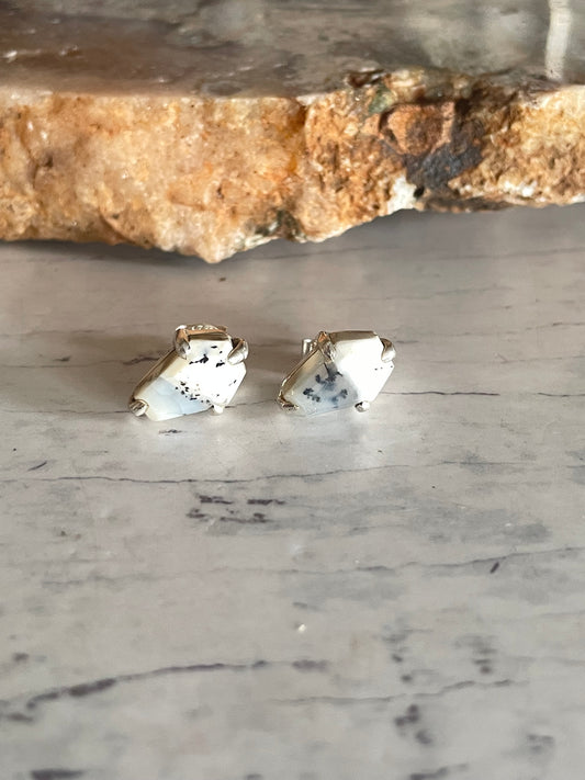 Dendritic Opal Studs