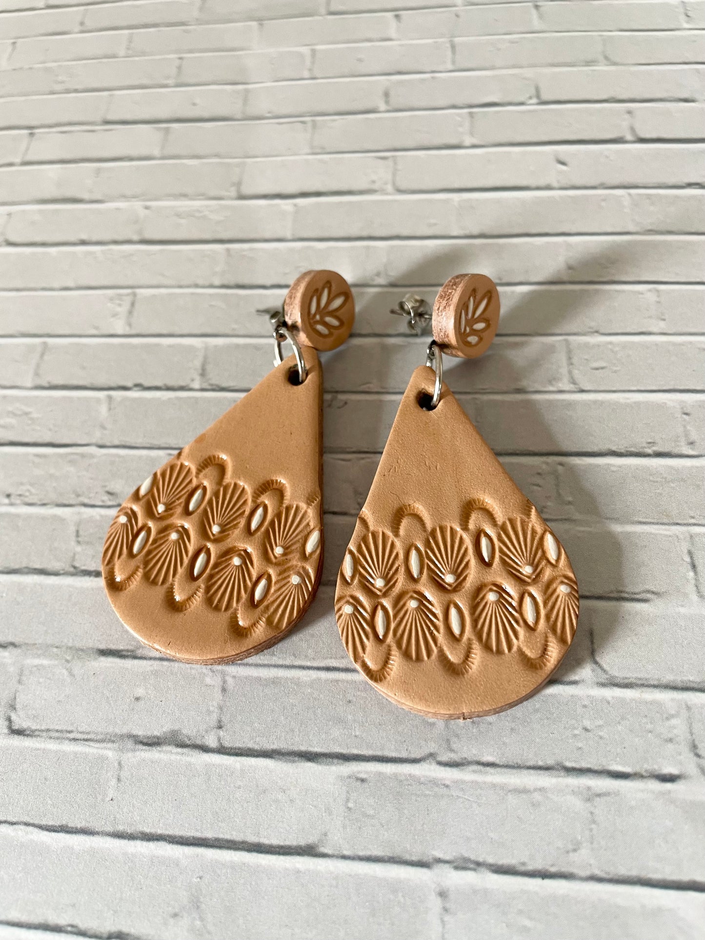 Artisan Leather Earrings