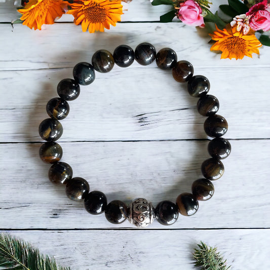 Blue Tigers Eye Healing Bracelet ~  Vortex