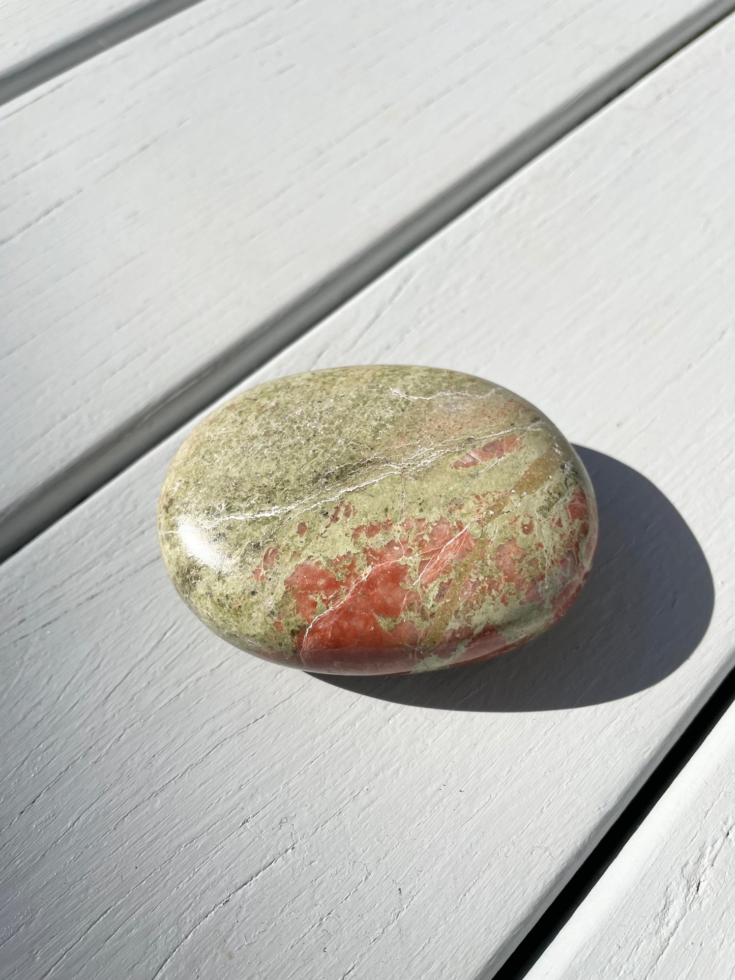 Unakite Palm Stone