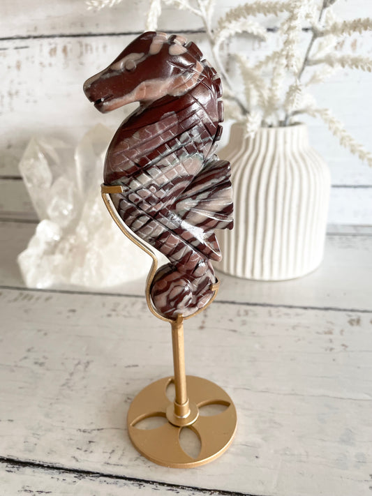 Seahorse ~ Zebra Jasper