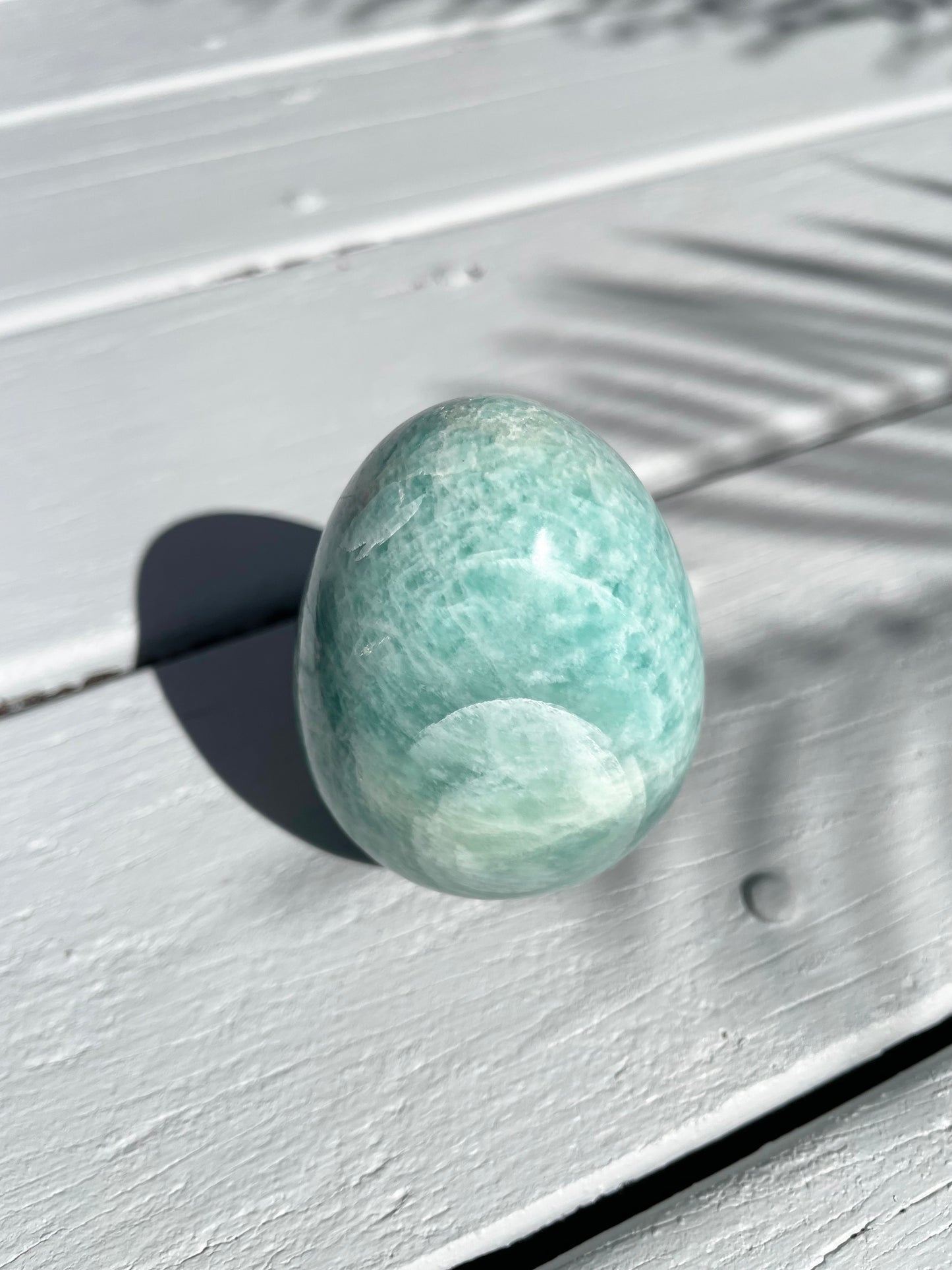 Amazonite Egg with holder