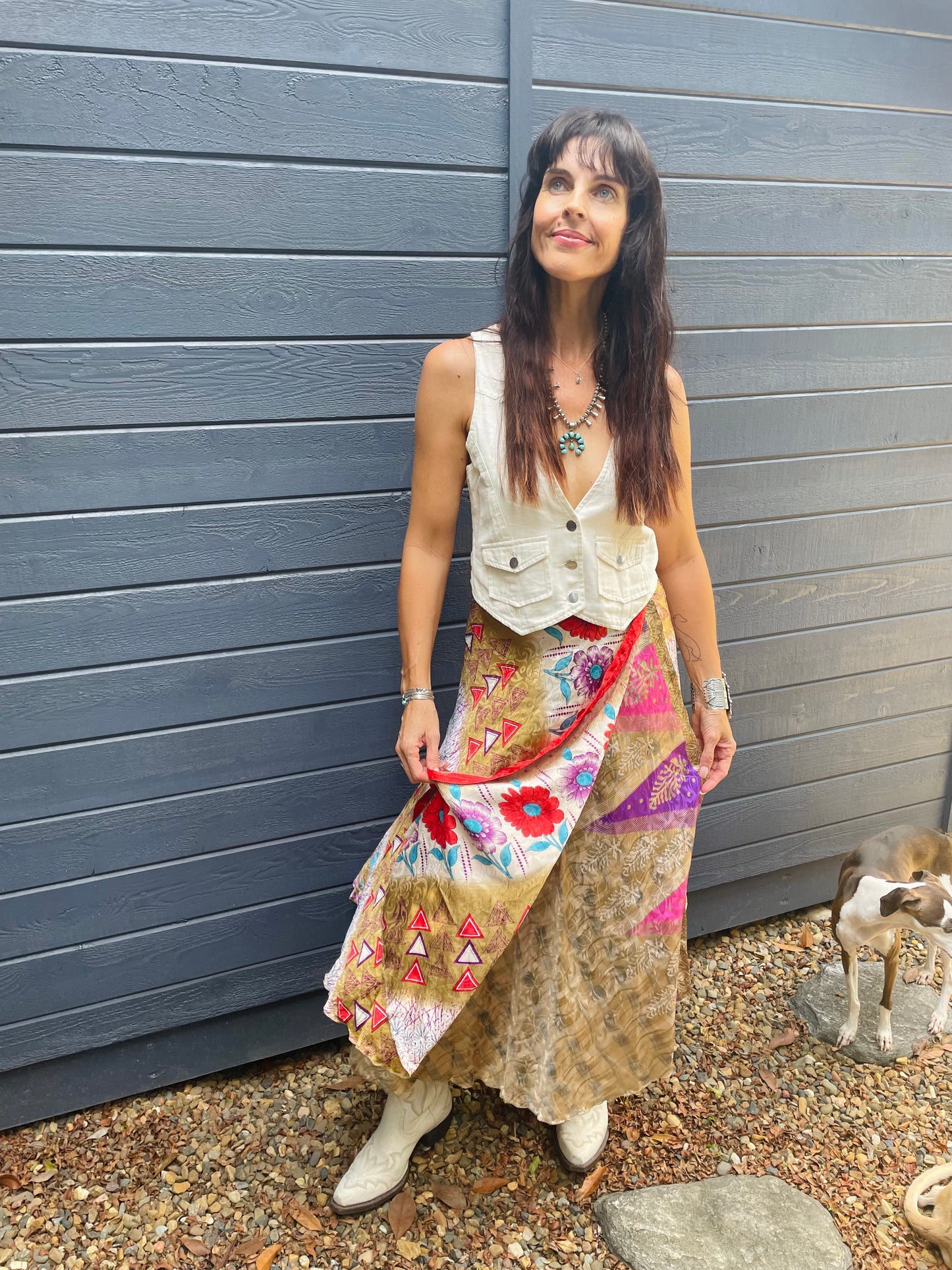 Upcycled Sari Skirt 17