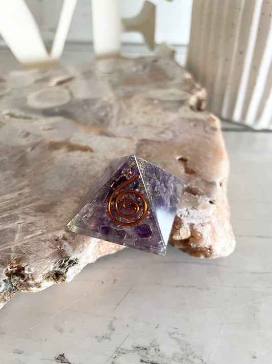 Orgone pyramid ~ Amethyst