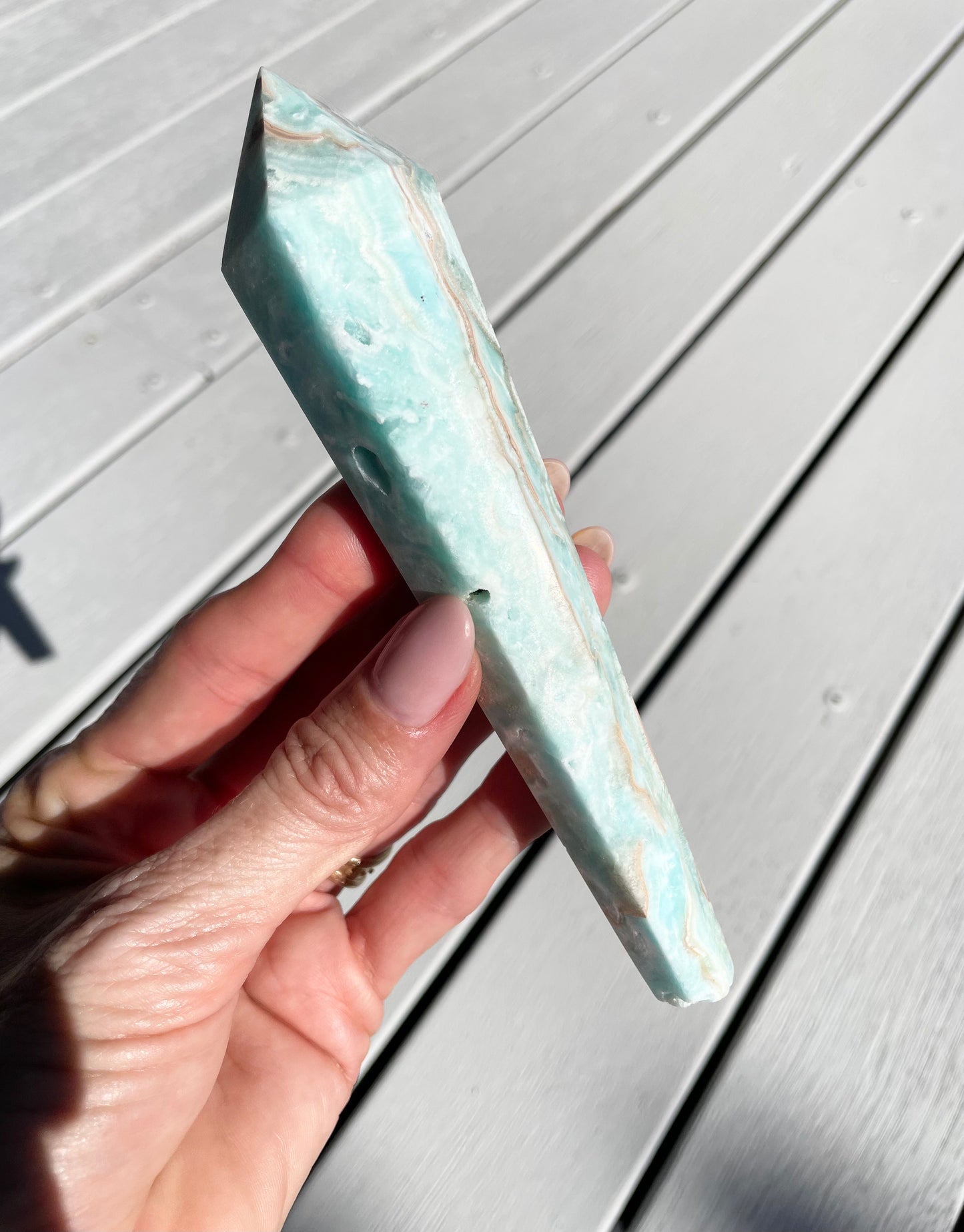 Hemimorphite Torch/Point