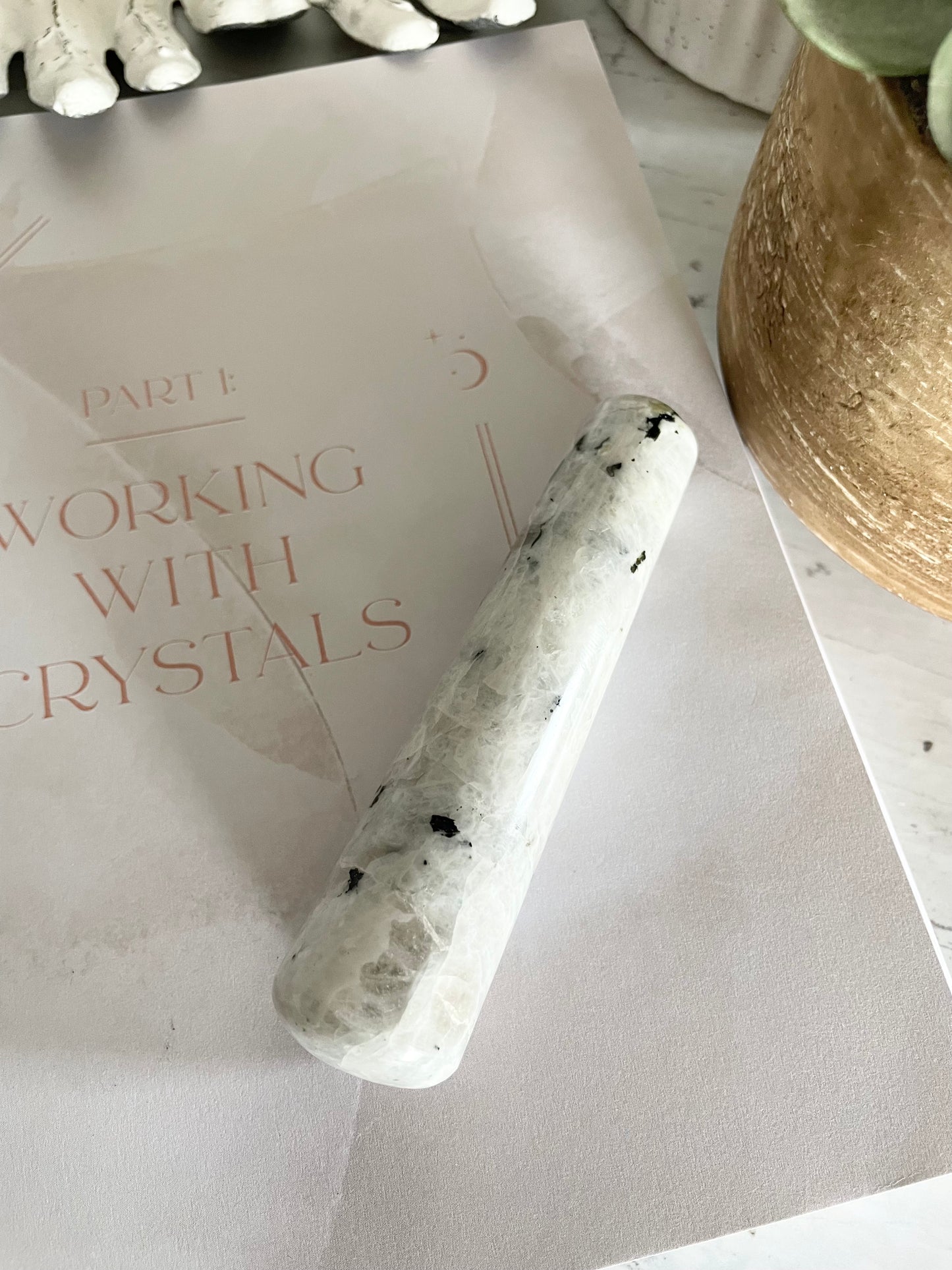 Rainbow Moonstone Healing/Massage Wand