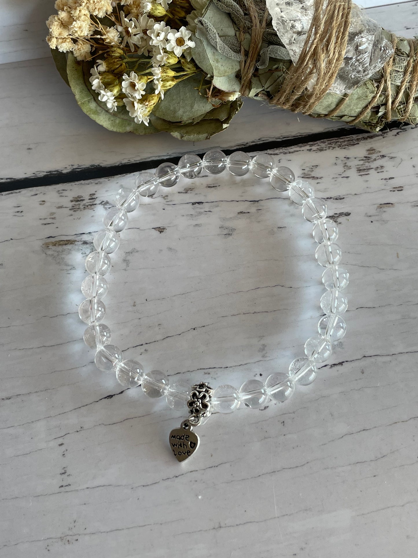 Clear Quartz Healing Anklet ~ White Light ©️