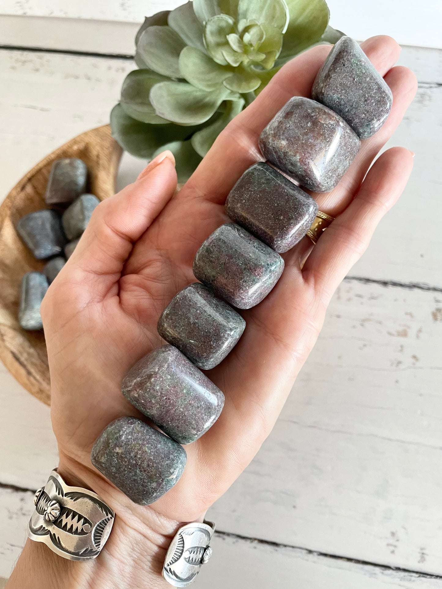 Ruby Kyanite Tumble Stones
