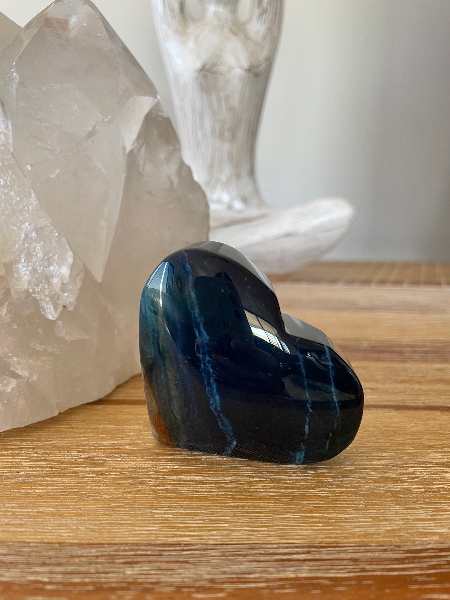 Blue Agate Heart