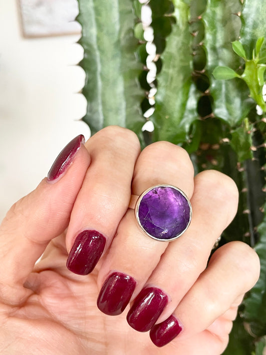 S&M Amethyst Ring ~ Size 6
