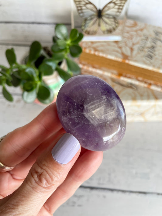 Amethyst Pillow Palm Stone