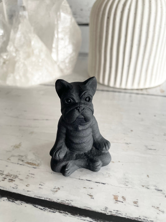 Black Obsidian Dog ~ Yogi/meditate (new age pooch)