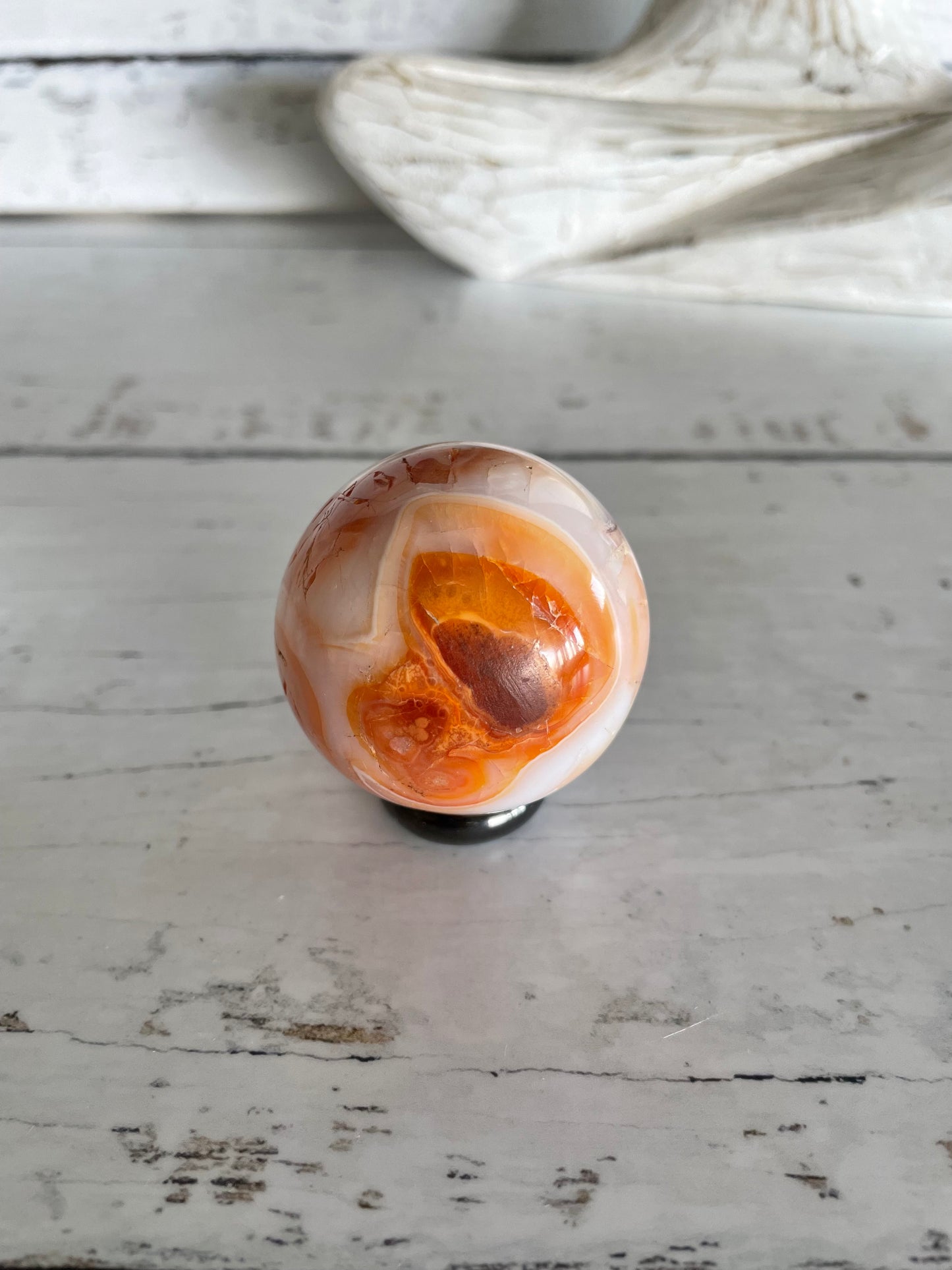 Carnelian Sphere Includes Holder