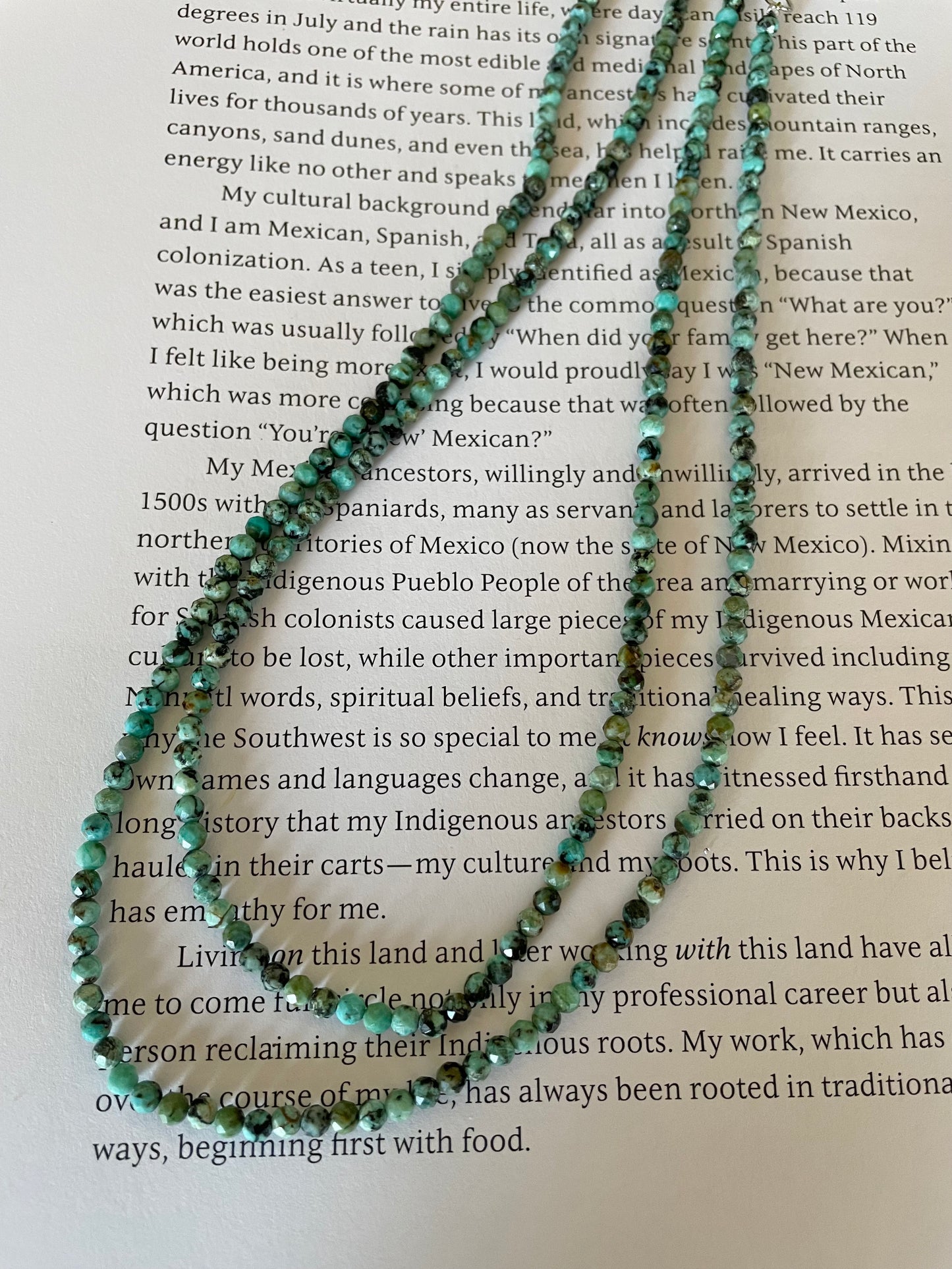 African Turquoise ~ Faceted necklace