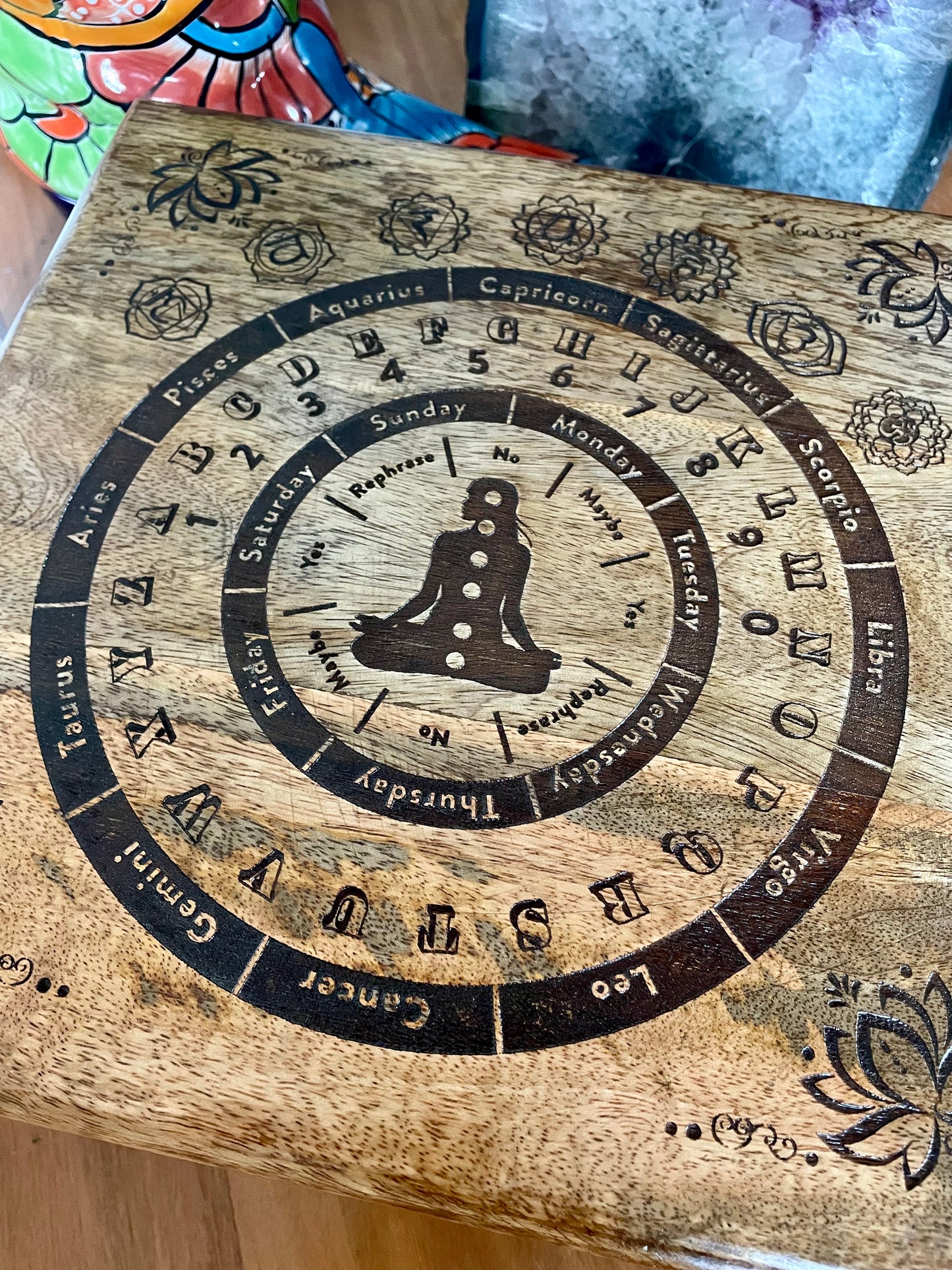 Zodiac Divination Pendulum Altar Table