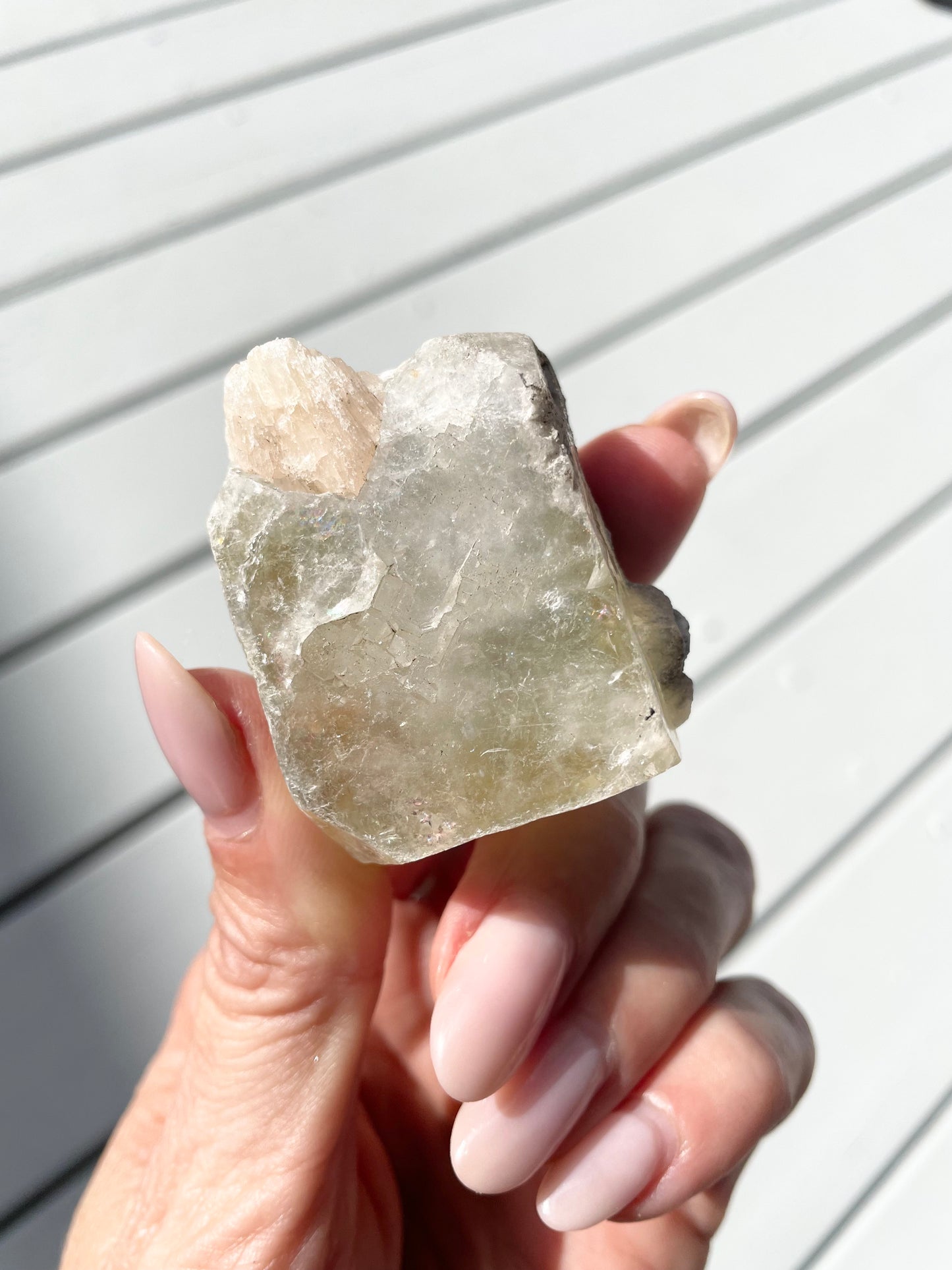 Green Apopyhllite Stilbite Cluster