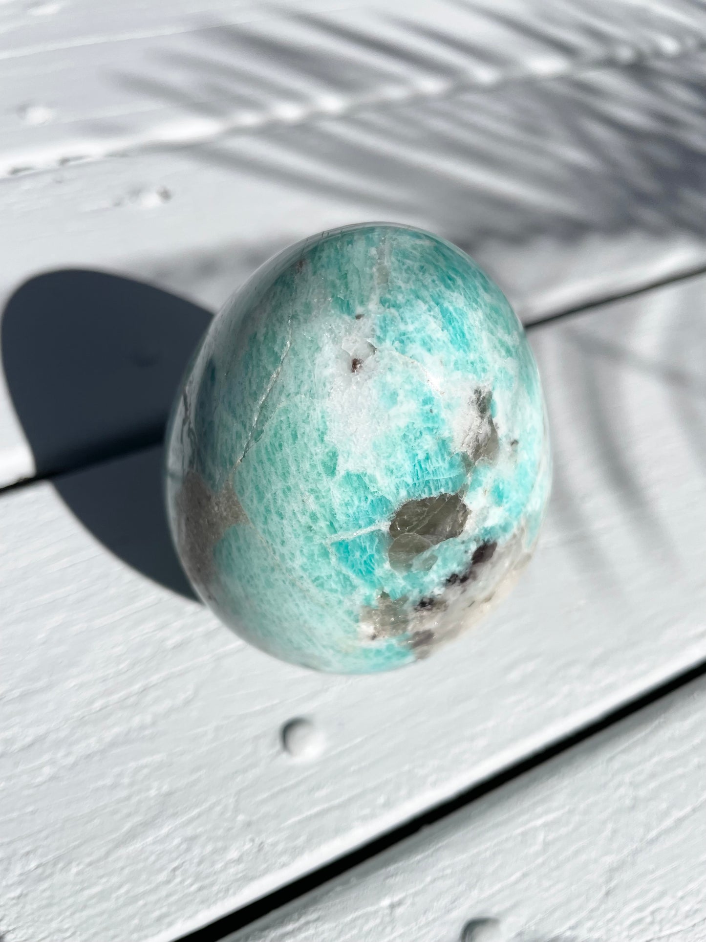 Amazonite Egg with holder
