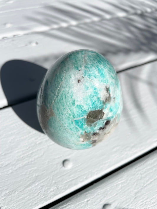Amazonite Egg with holder