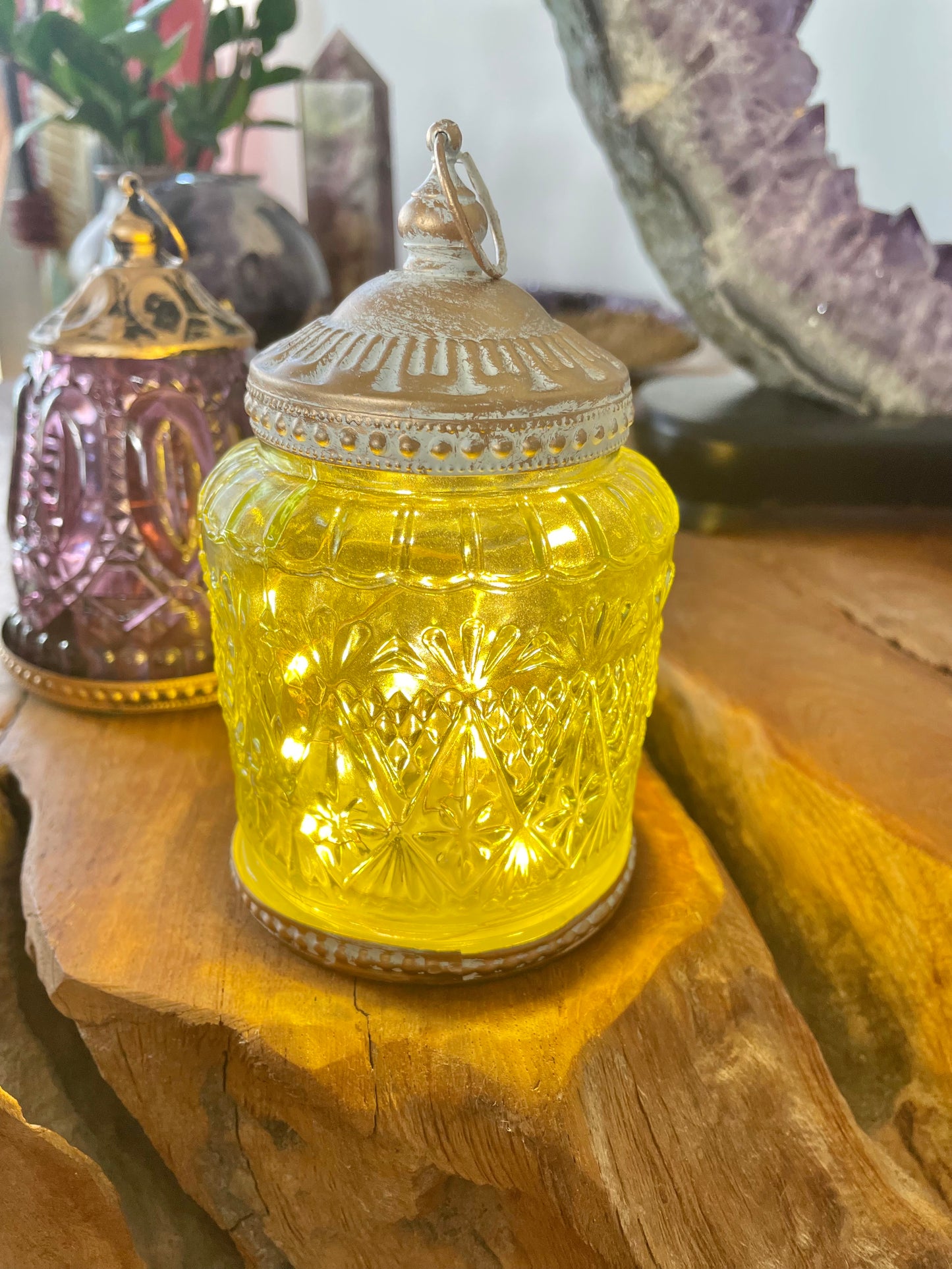 Vintage LED Apple Lantern