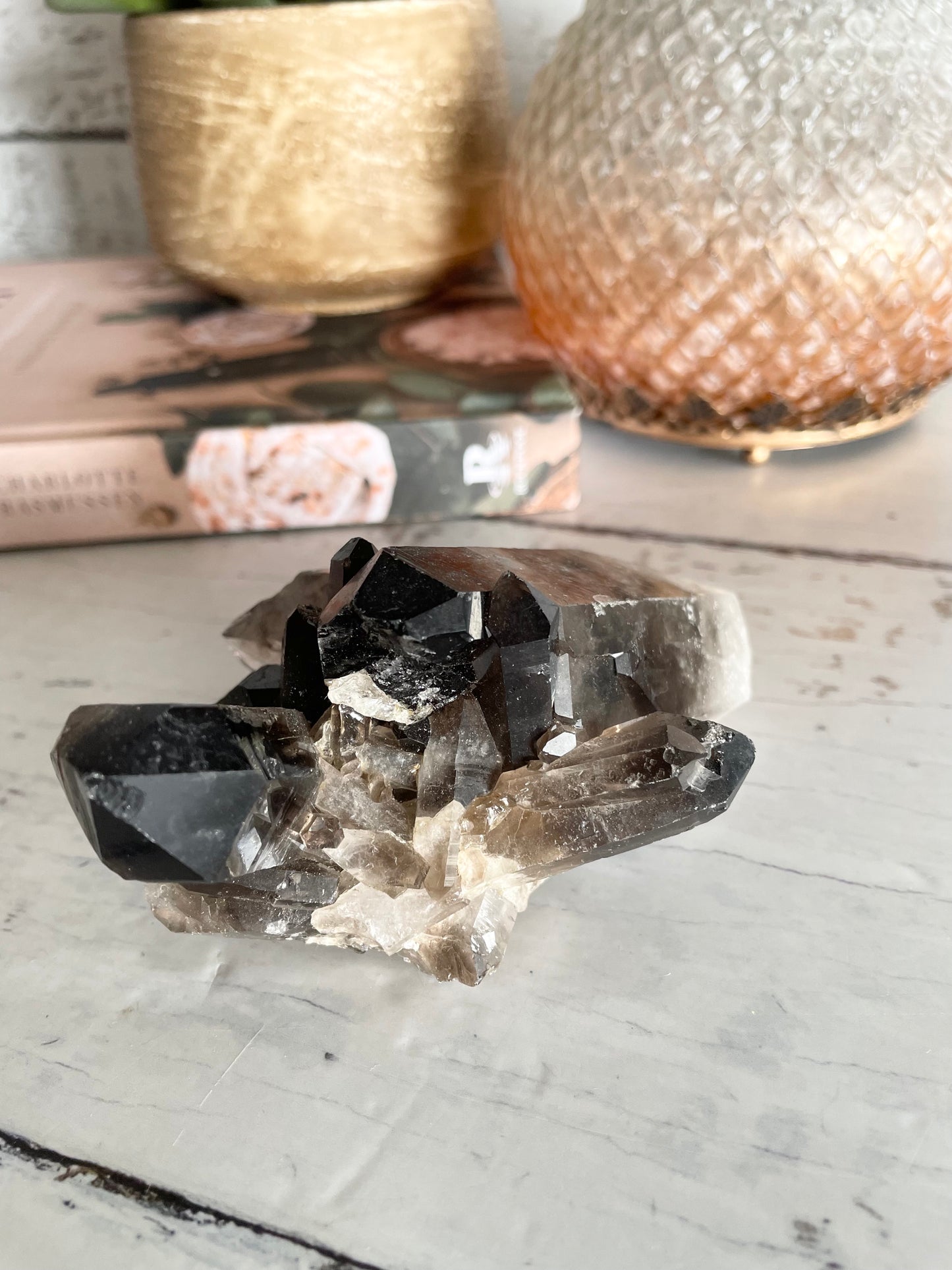 Smoky Quartz Cluster