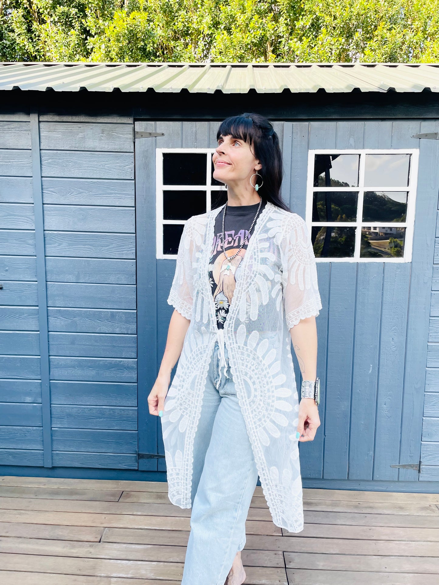 White Lace Duster ~ one size 6-16