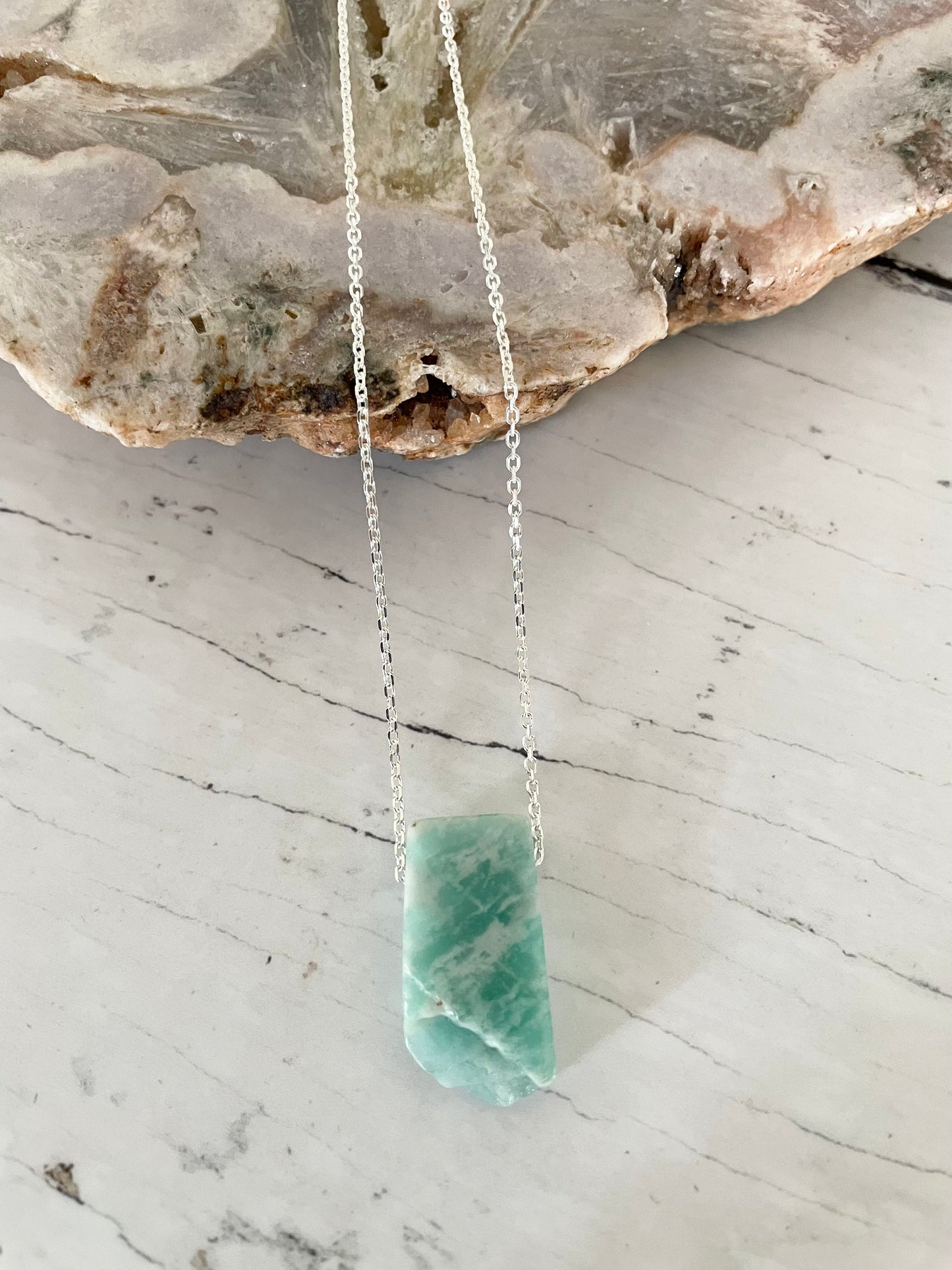 Amazonite Freeform Necklace