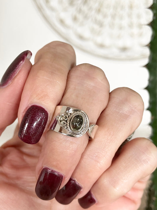 Tourmaline Ring adjustable ~ Sizes 6-9.5