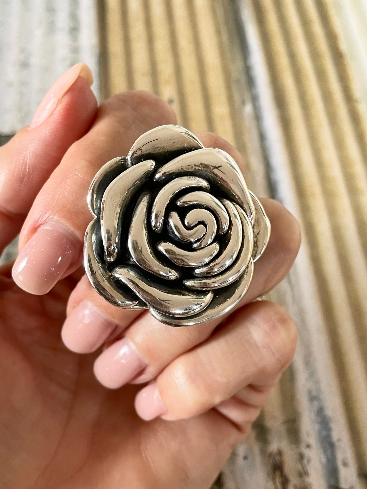 Mexican Flower Ring - size 6