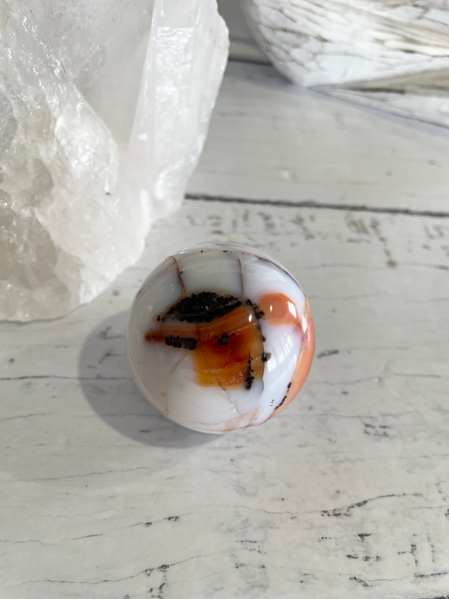 Carnelian Sphere Includes Holder