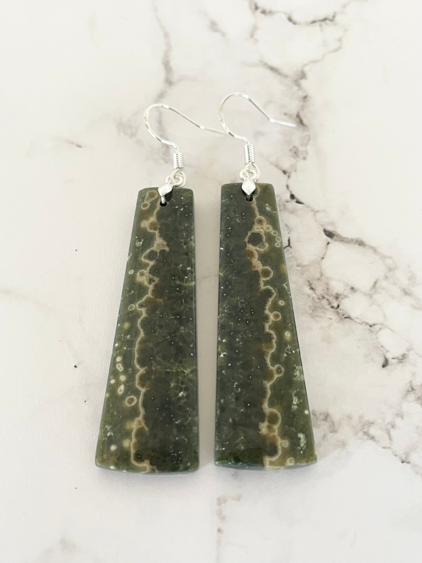 Sweetgrass Studio - Ocean Jasper Dangles
