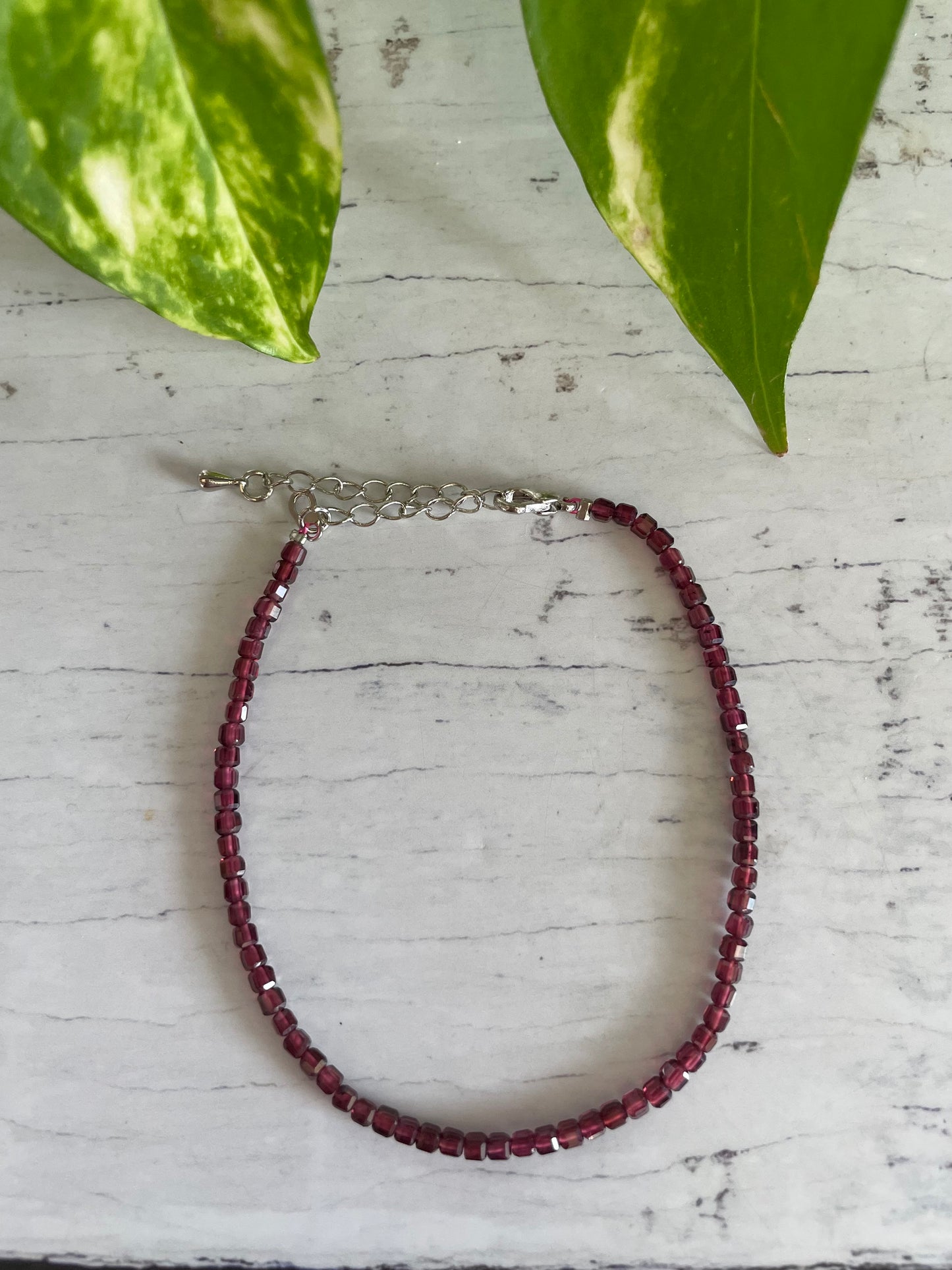 Faceted Garnet Bracelet ~ Goddess Energy