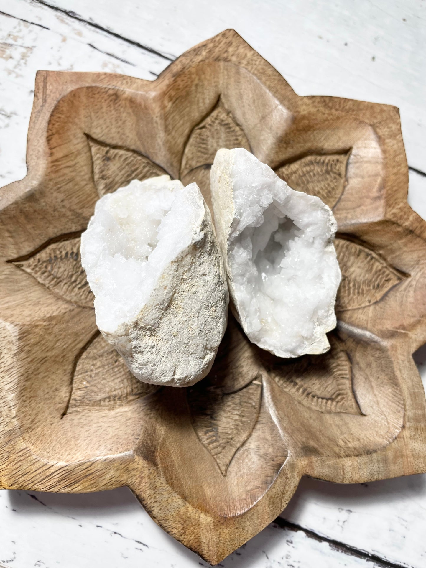 Moroccan Quartz Geode Pair