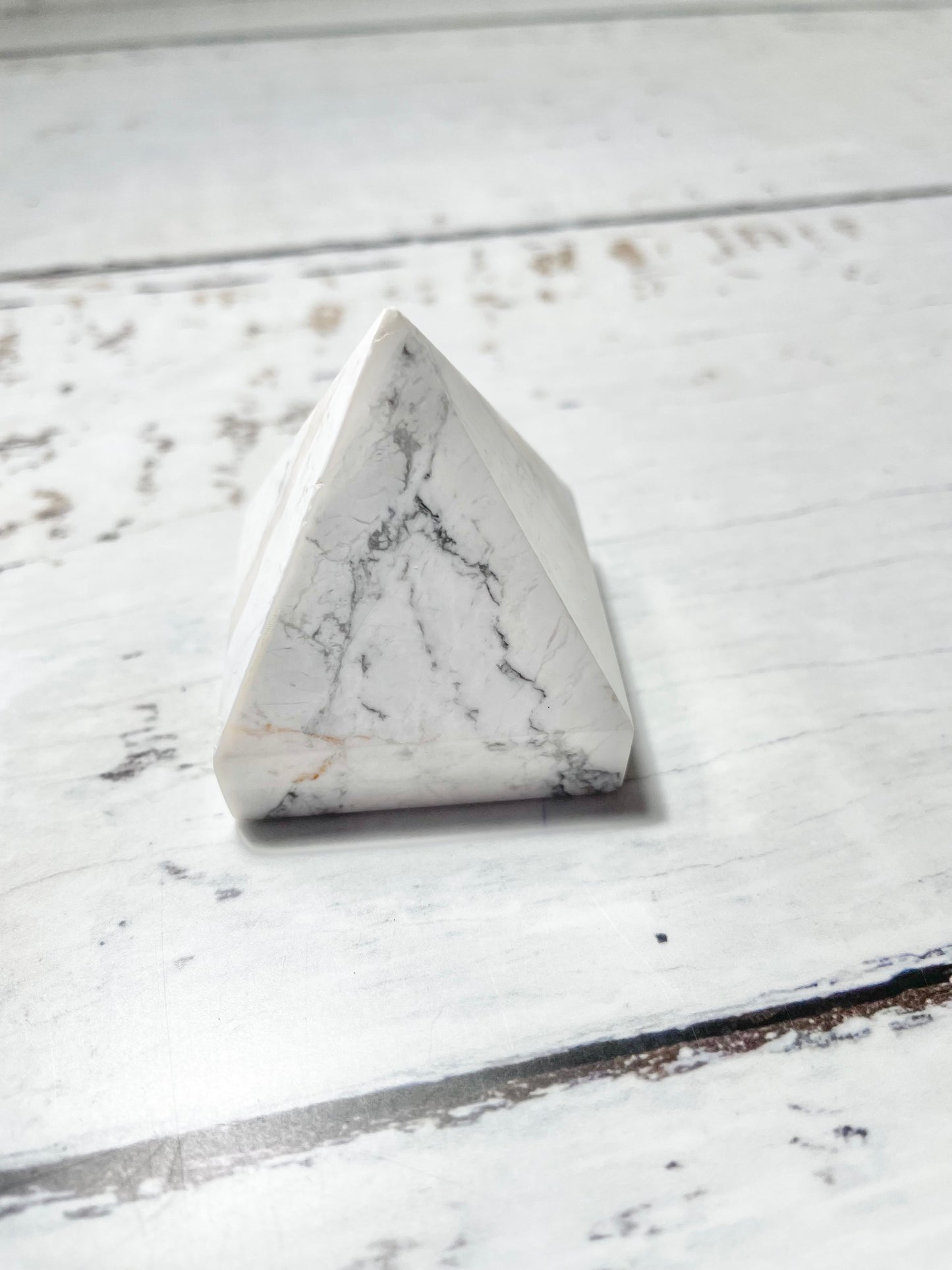 White Howlite Pyramid