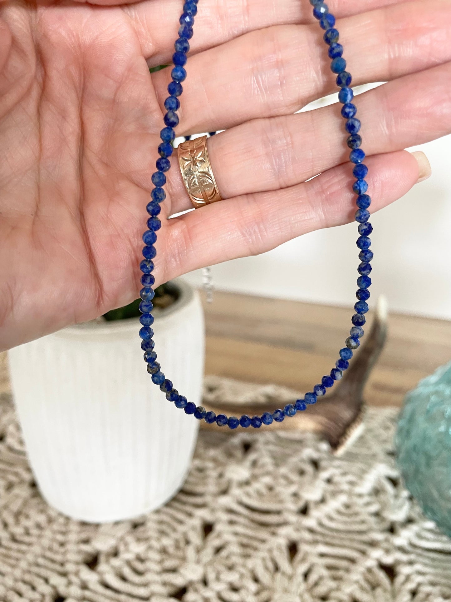 Lapis Lazuli Ascension ~  Faceted Necklace