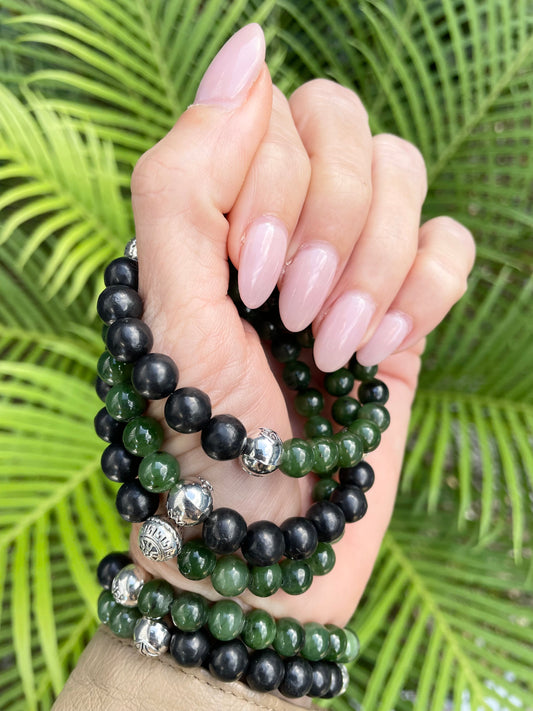 Canadian Jade/Shungite Healing Bracelet