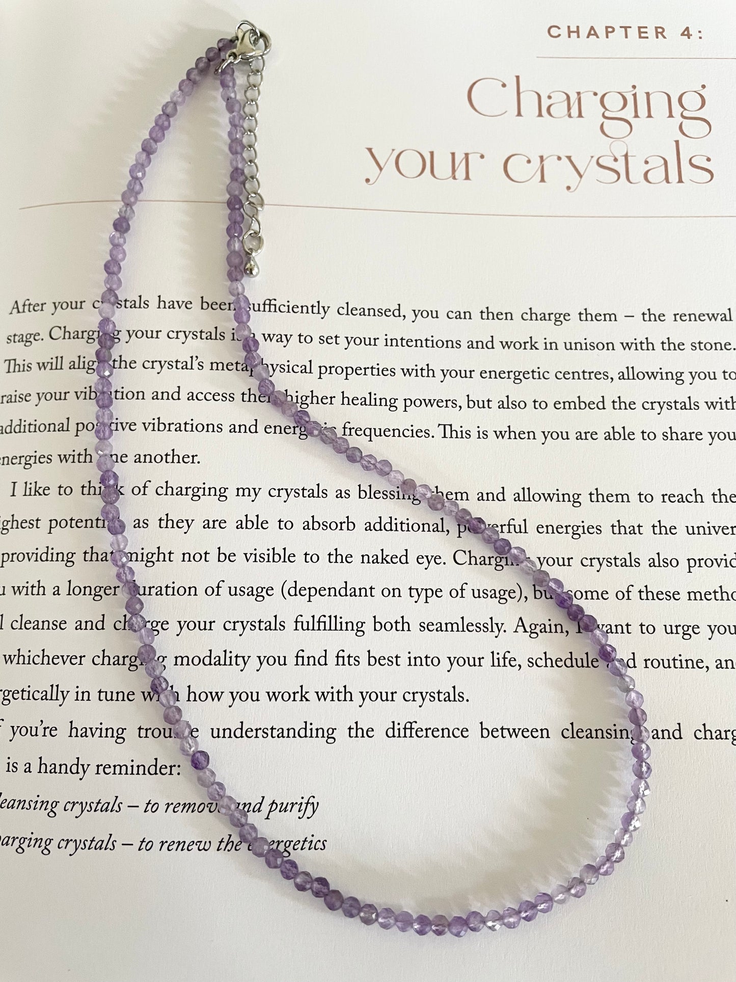Amethyst Faceted necklace