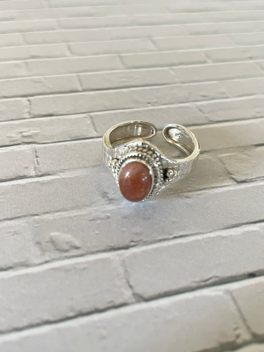 Sunstone Ring adjustable ~ sizes 6.5-10