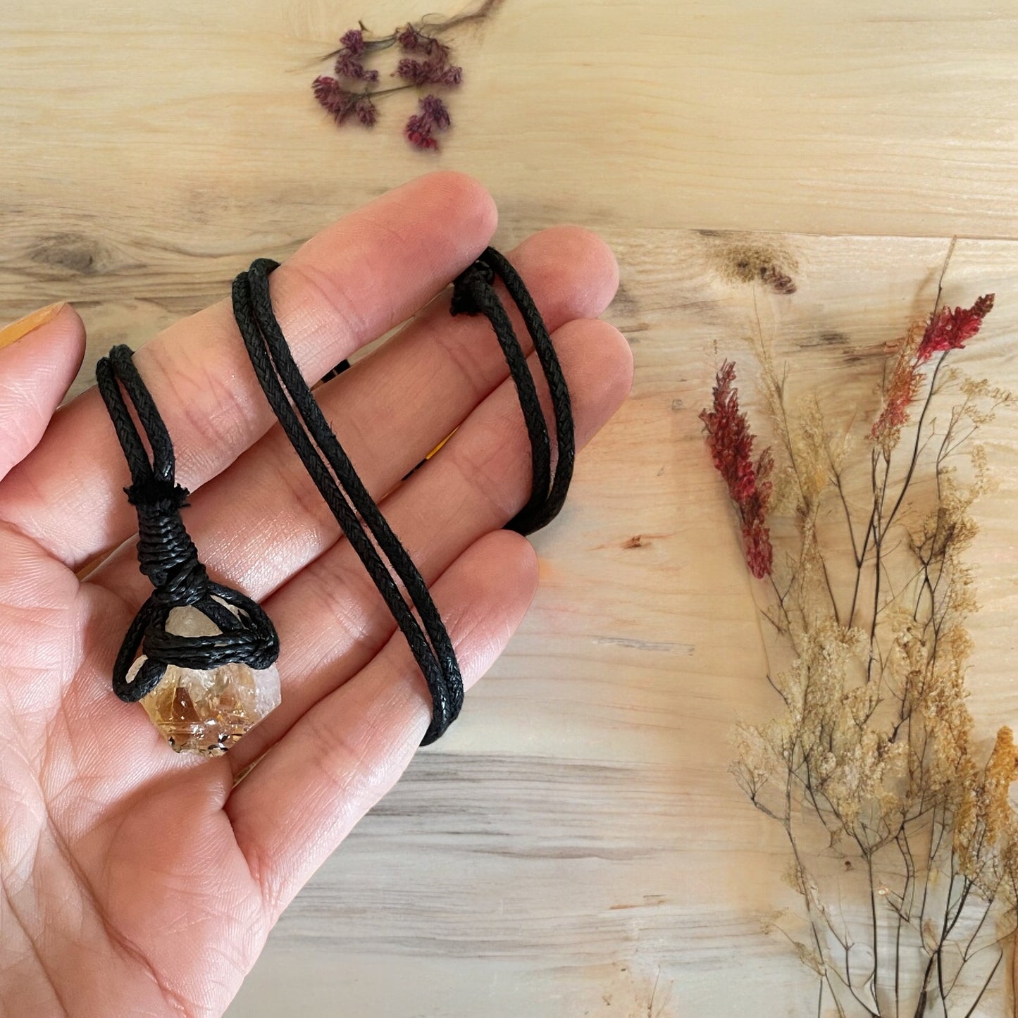 Manifestation Necklace ~ Raw Citrine