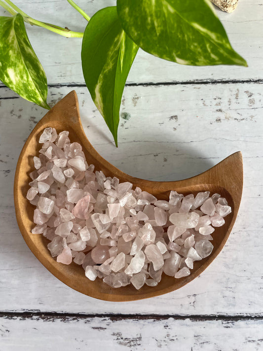 Crystal Chips ~ Rose Quartz 100g Pouch