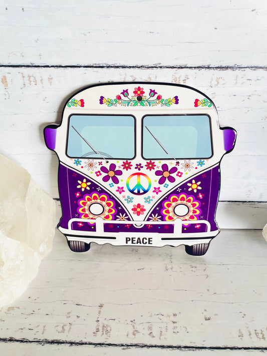 Combi Hippie Peace Van ~ Wall Hanging